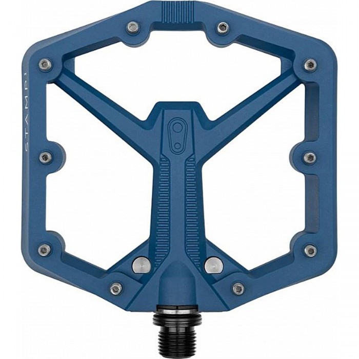 Crankbrothers Stamp 1 Large Gen 2 Flat Pedals Navy Blue for Freeride, Enduro - 1