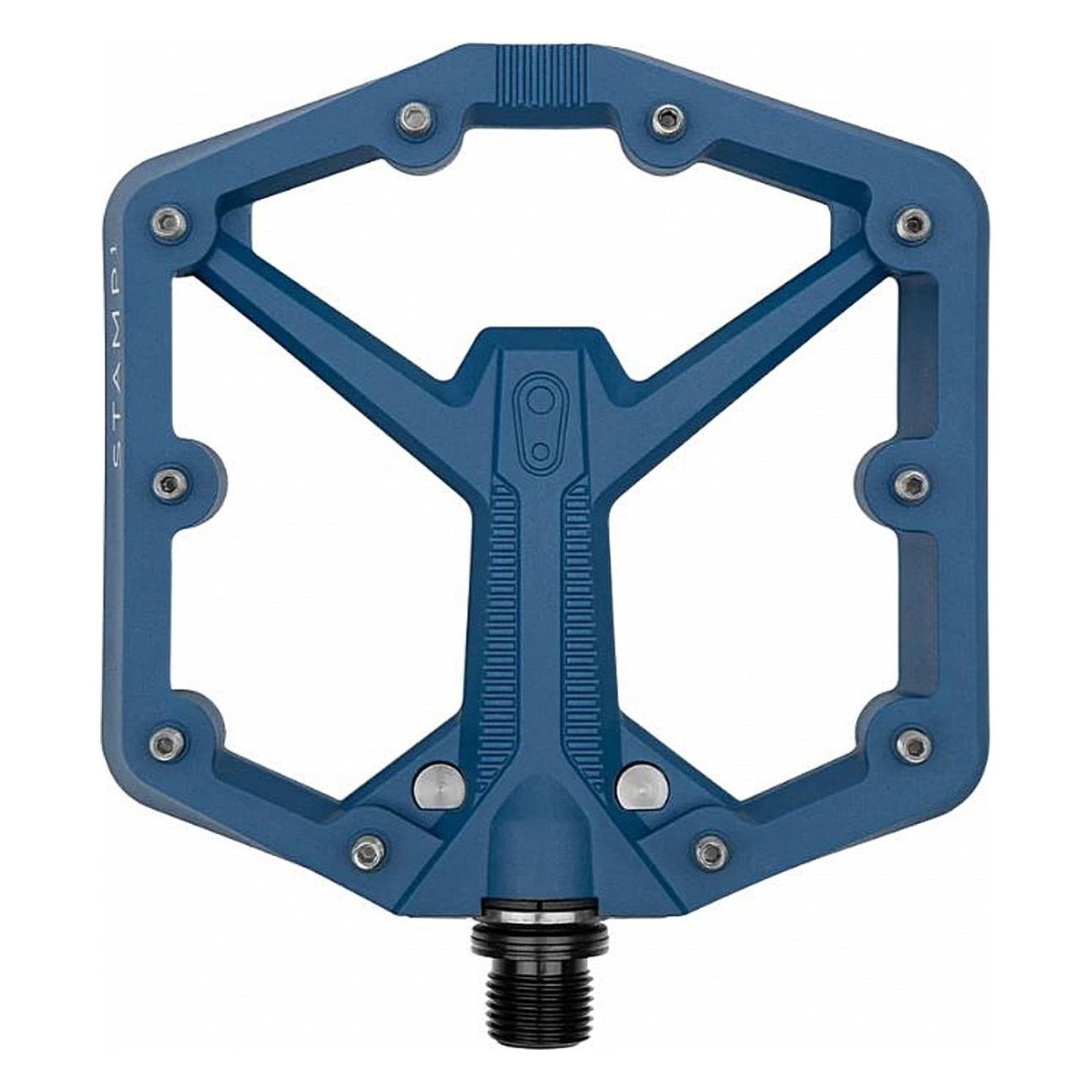 Crankbrothers Stamp 1 Large Gen 2 Flat Pedale Blau Navy für Freeride, Enduro - 1