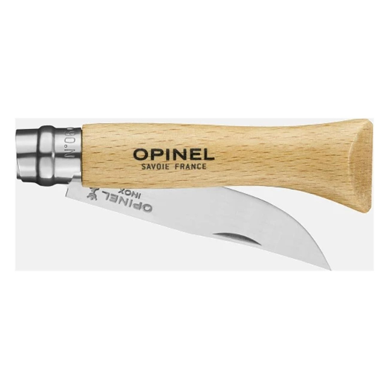 Couteau Opinel N°06 Inox avec Sécurité Virobloc, Compact pour Outdoor et Bricolage - 2