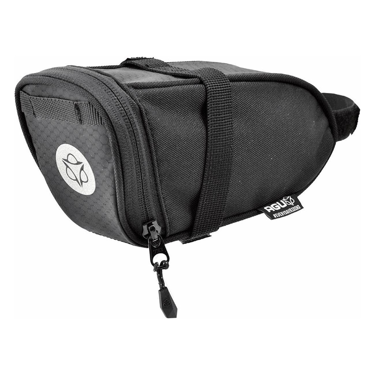 Bolsa Sillín Essential M 0,7L Negra con Correas para Bicicleta - 1