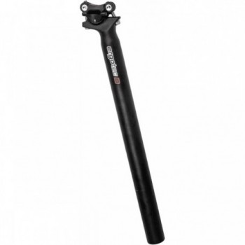 Skalar Black Aluminum Seatpost 31.6x400 mm with 10 mm Offset and 2-Bolt Clamp - 1