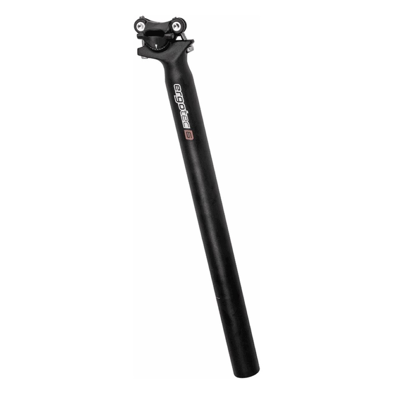 Skalar Black Aluminum Seatpost 31.6x400 mm with 10 mm Offset and 2-Bolt Clamp - 1