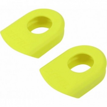 Crank Armor Yellow Fluorescent Crank Protectors for Sram and Shimano - 1