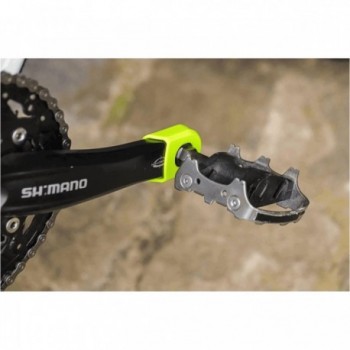 Protecciones de Pedal Crank Armor Amarillo Fluorescente para Sram y Shimano - 2