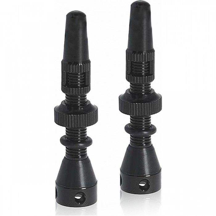 Ontrack 40mm Tubeless Presta Valves, 3 Side Holes, 2 Pieces - 1