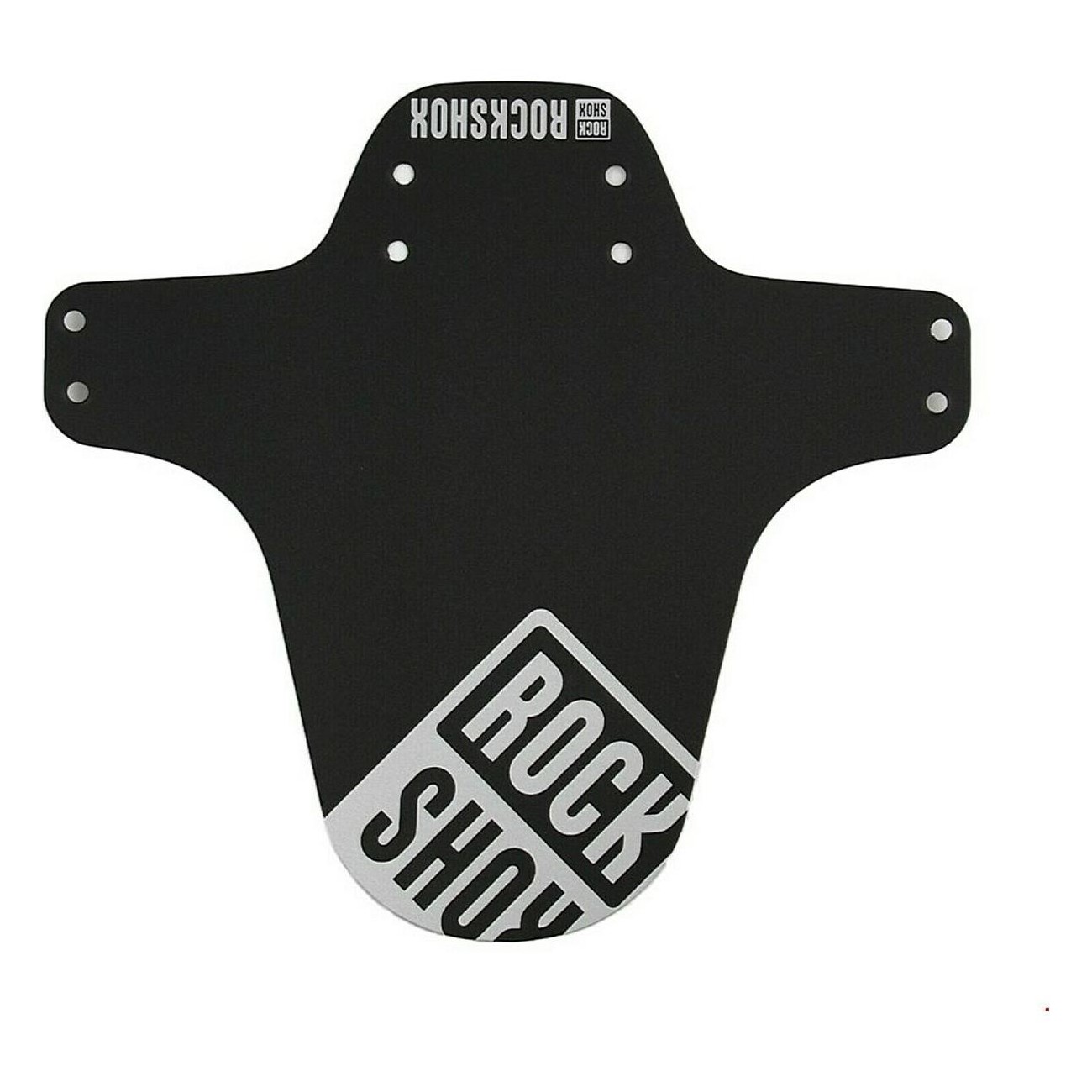 RockShox MTB Mudguard Black with Glossy Silver Print - Compatible with Pike Ultimate - 1