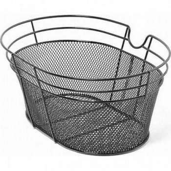 Black Iron Front Basket for Bicycle 30x38x20 cm - Durable and Stylish - 1