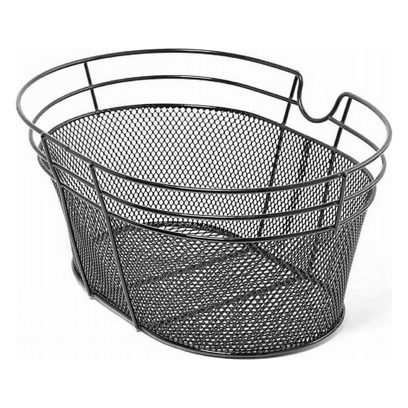 Black Iron Front Basket for Bicycle 30x38x20 cm - Durable and Stylish - 1