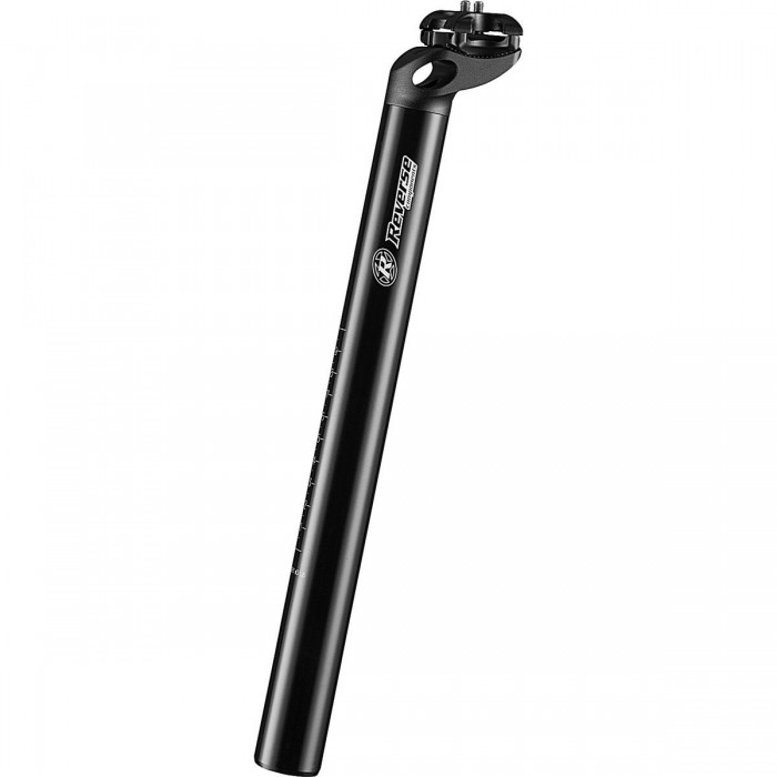 Reverse Comp Seatpost Ø31.6mm Black Aluminum, Adjustable Offset, 350mm Length - 1