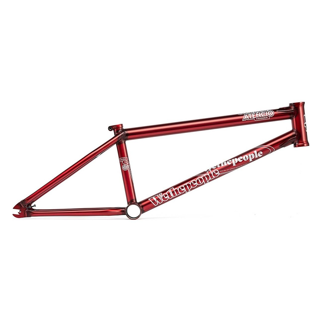 Cadre BMX Trigger 20.5' TT Rouge Trans Mat - Édition Stephan Atencio - 1