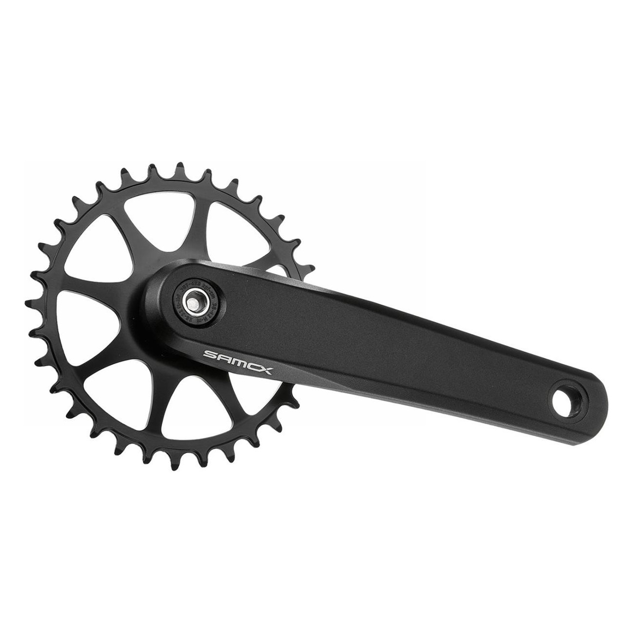 Samox Boost MTB Crankset 170mm 32T Black, Aluminum and Steel, 1 Speed - 1