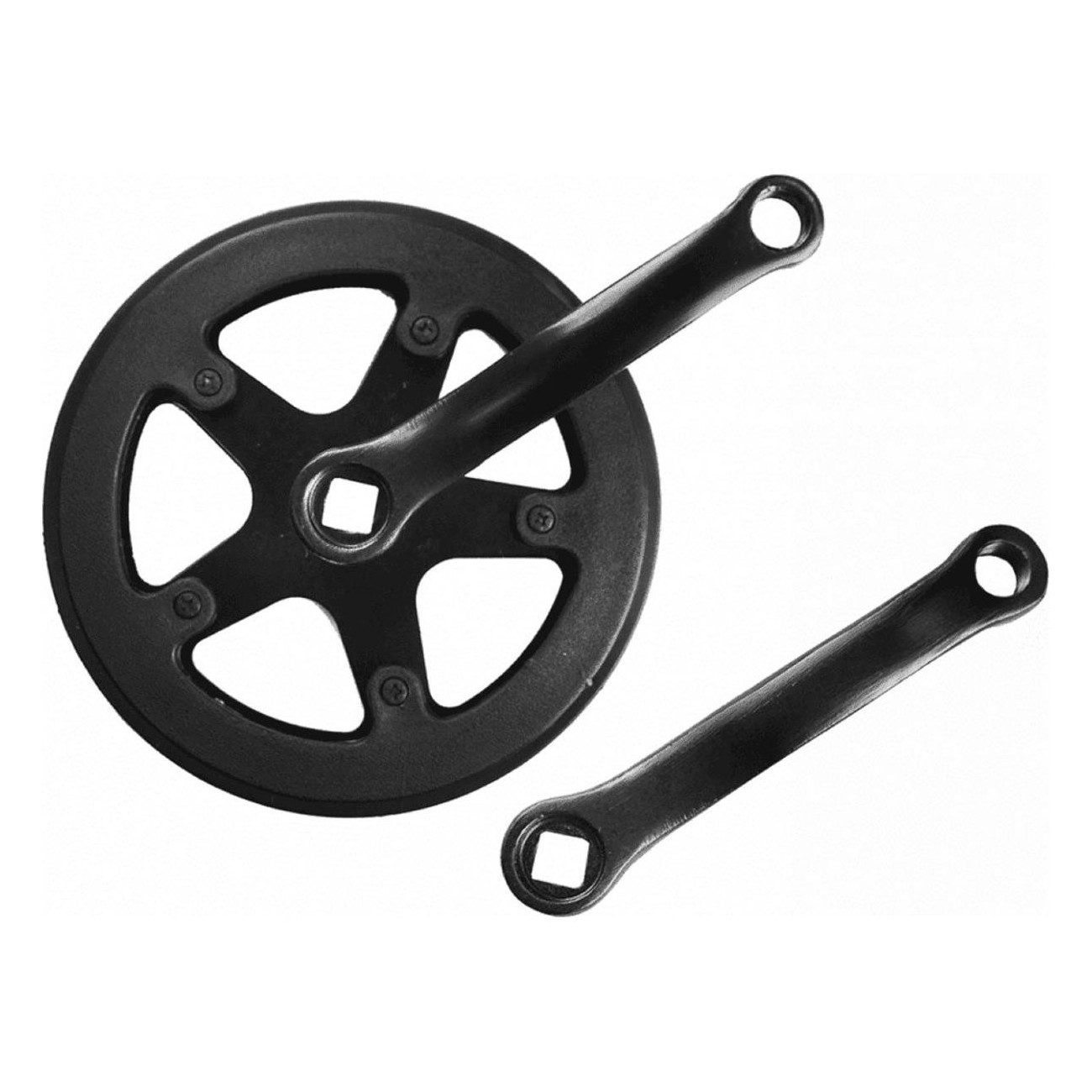 Steel Crankset 36 Teeth 127mm for Square Taper - 1 Speed - 1