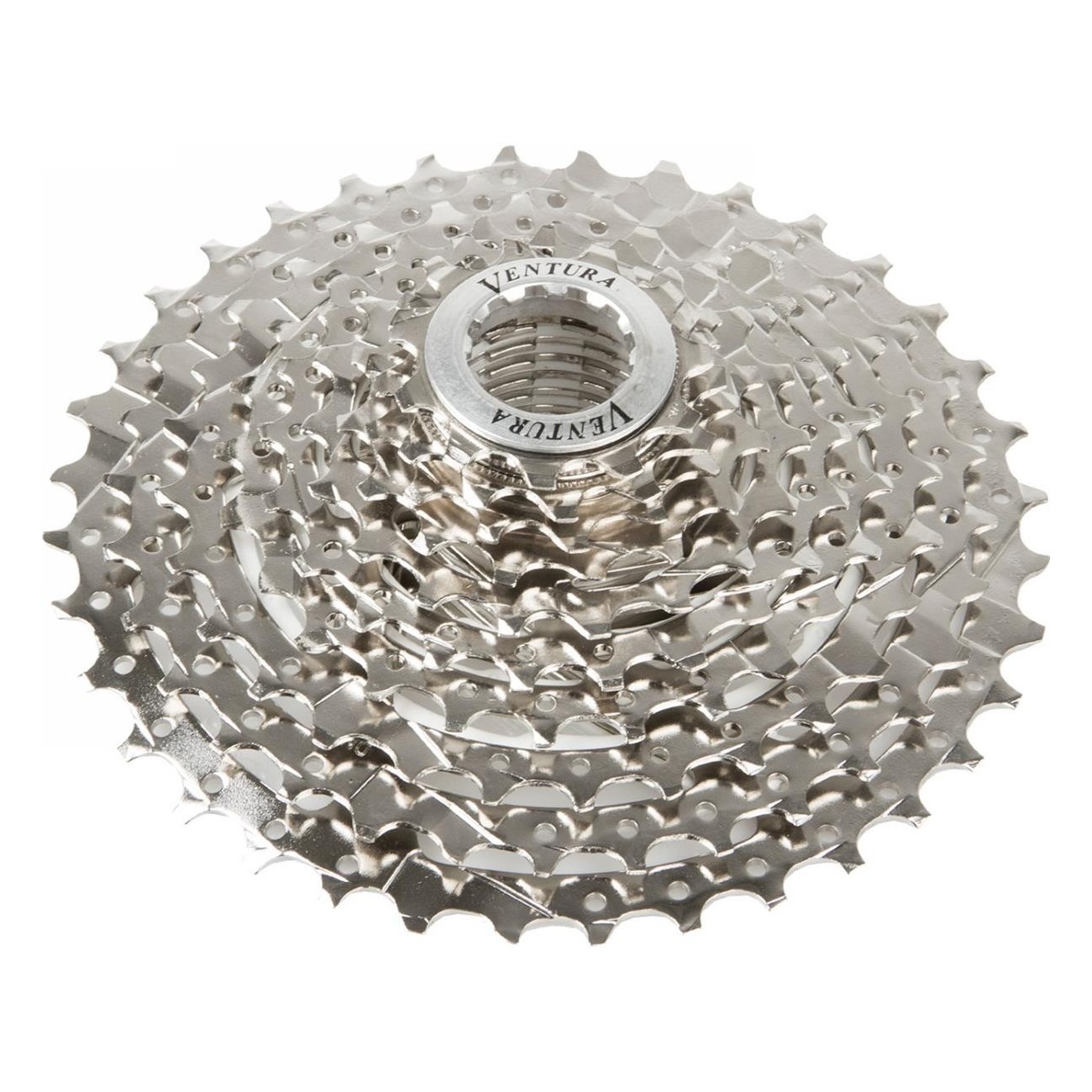 VENTURA 10-Speed Cassette Sprocket 11-42 Teeth Silver for MTB and Trekking - 1