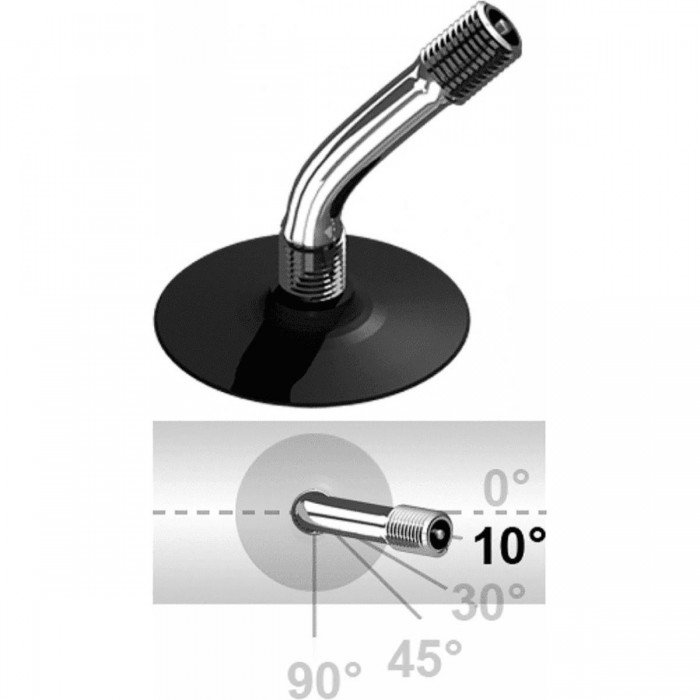 Cámara de Aire 8 1/2x2 con Válvula Auto 10/45 Grados - Estándar DIN7768 - 1