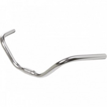 Silver Aluminum Handlebar for City Bike 520mm Ø25.4mm - Urban Use - 1