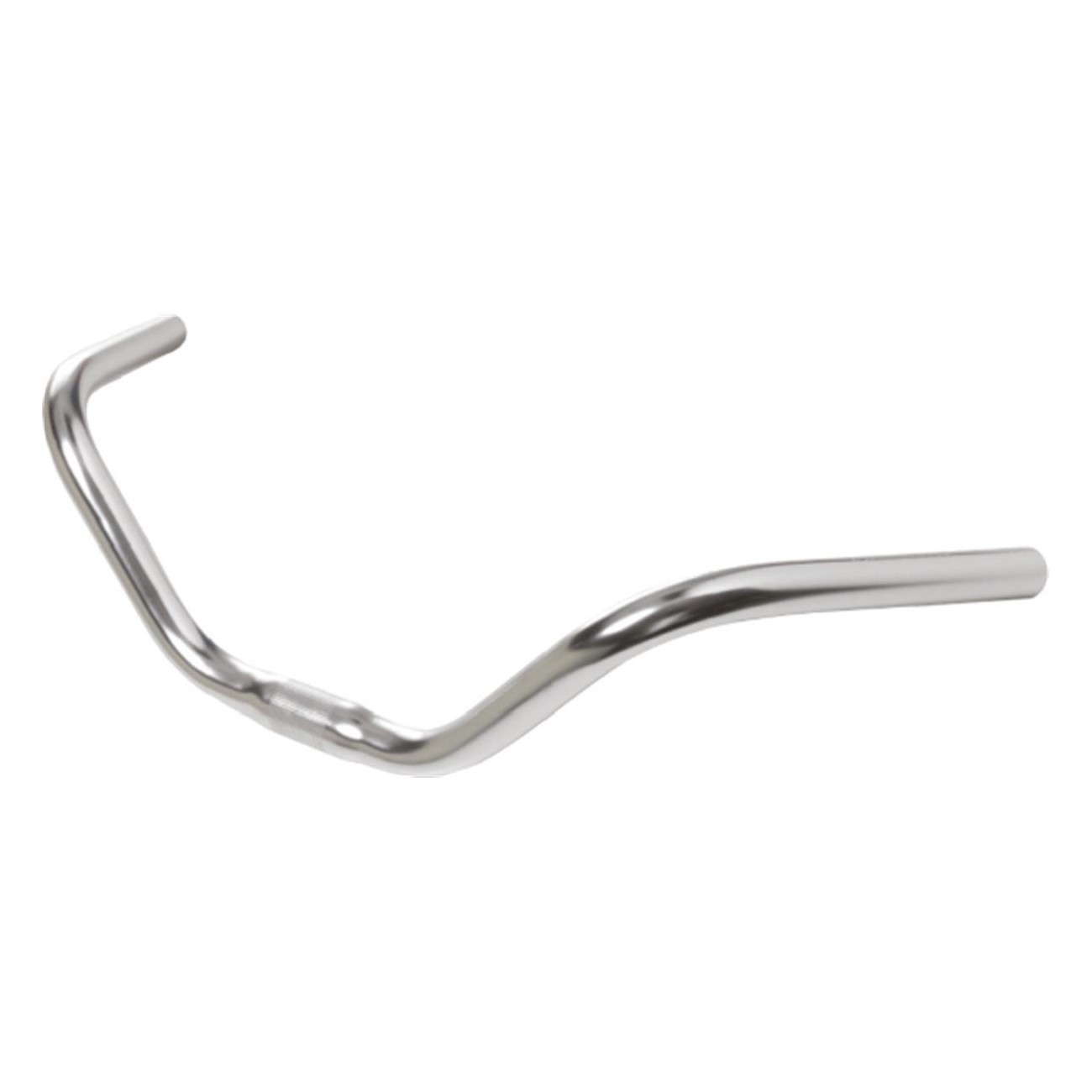 Silver Aluminum Handlebar for City Bike 520mm Ø25.4mm - Urban Use - 1