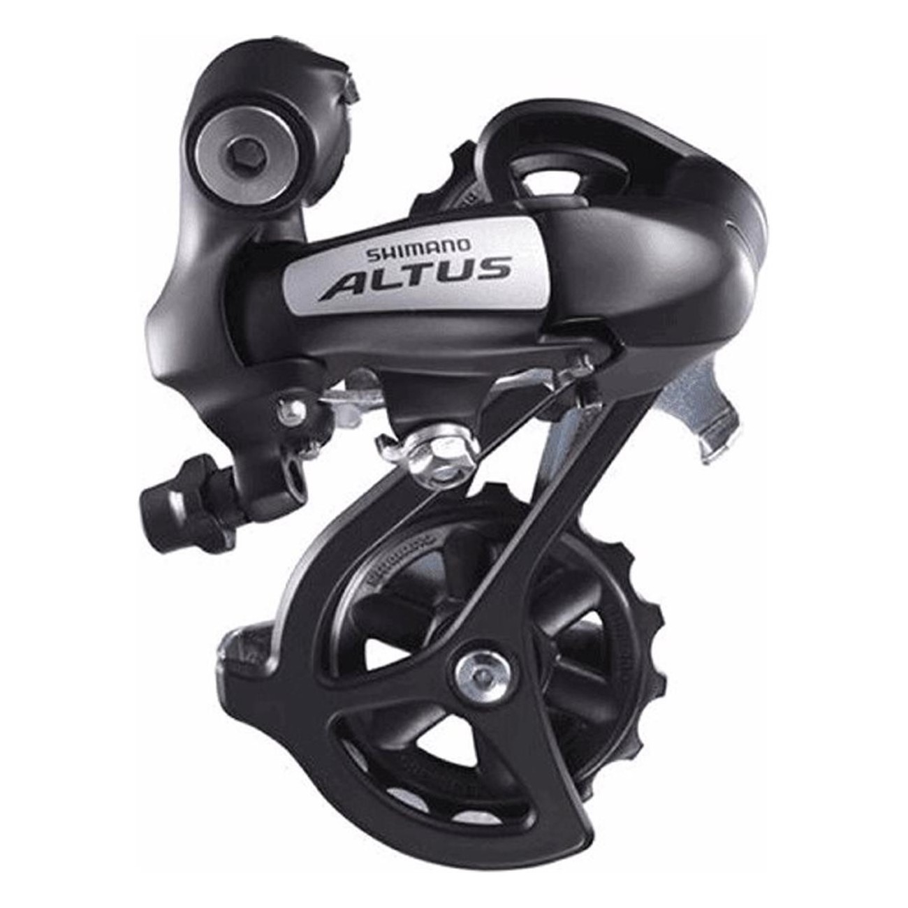 Shimano Altus MTB Schaltwerk 3x7/8V mit langer Käfig, 34 Zähne, Schwarz - 1