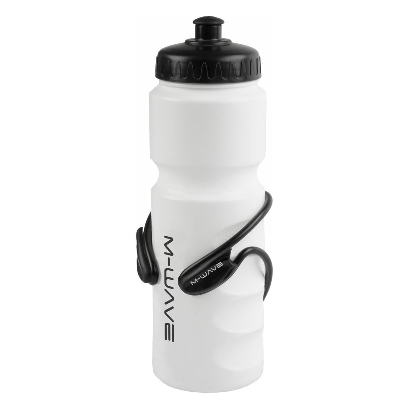 Black Aluminum Bottle Holder 54g with Plastic Guides M-WAVE - 2