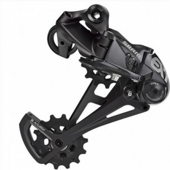 EX1 Rear Derailleur 1x8 Speed for E-MTB, Long Cage, Black, Max 48T - 1