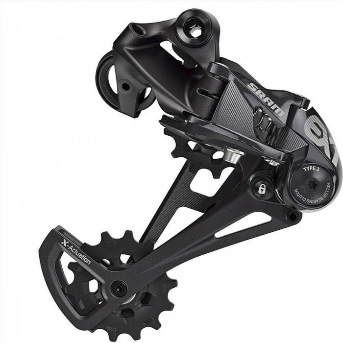 Dérailleur Arrière EX1 1x8 Vitesses pour E-MTB, Cage Longue, Noir, Max 48T - 1