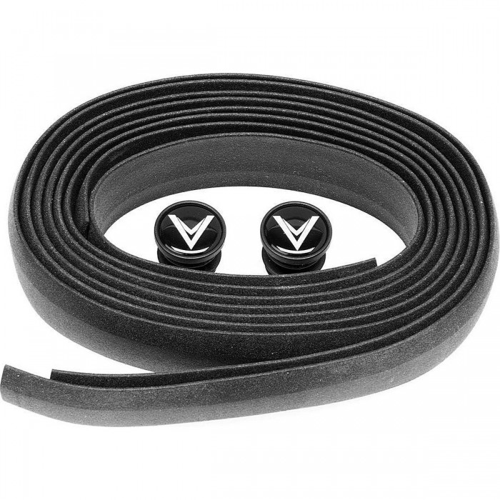 Voxom GB1 Black Handlebar Tape - Non-Slip Silicone, Durable with Accessories - 1