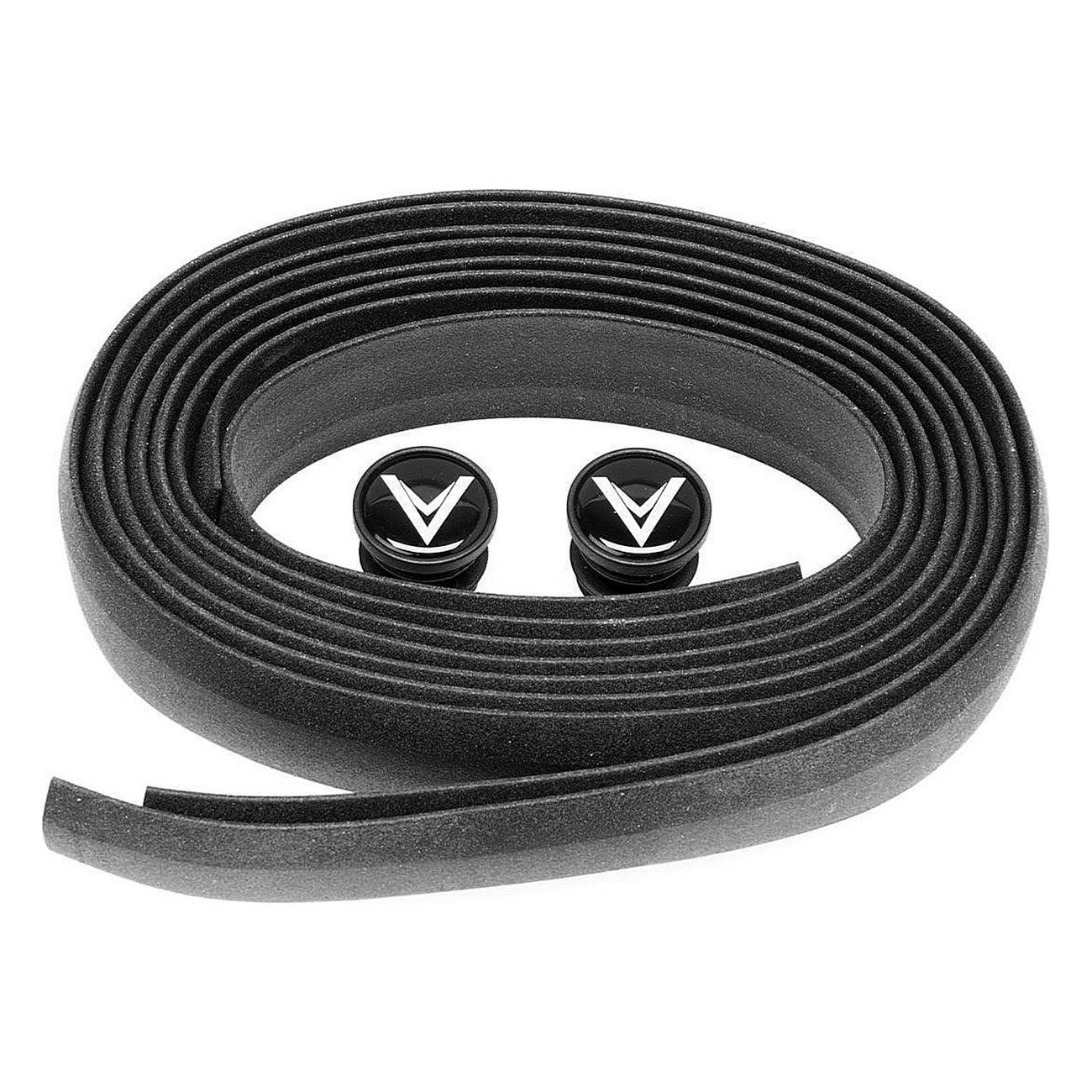 Voxom GB1 Black Handlebar Tape - Non-Slip Silicone, Durable with Accessories - 1