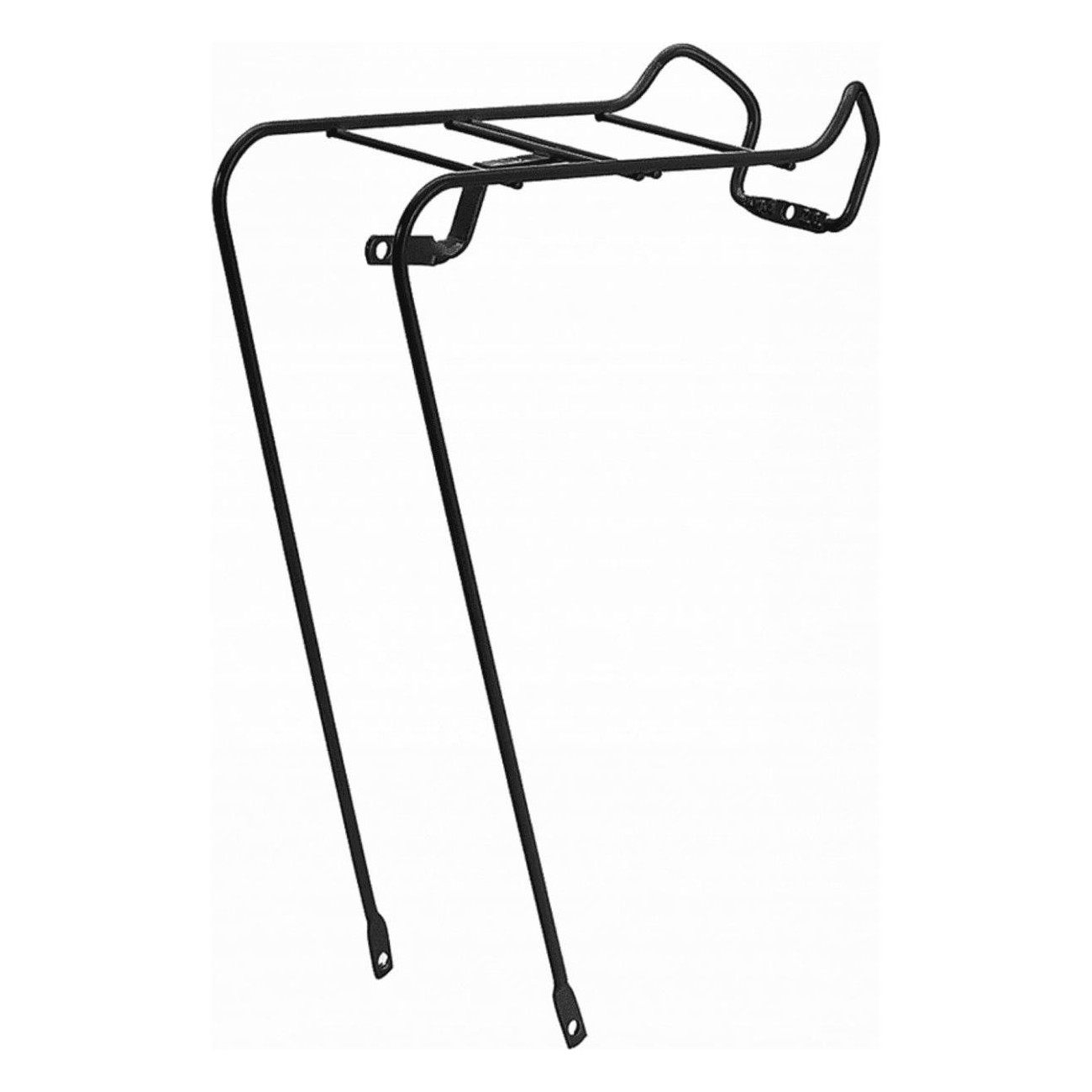 Front Basket Holder for 20' Bicycle Black Iron with Light Mount - 1