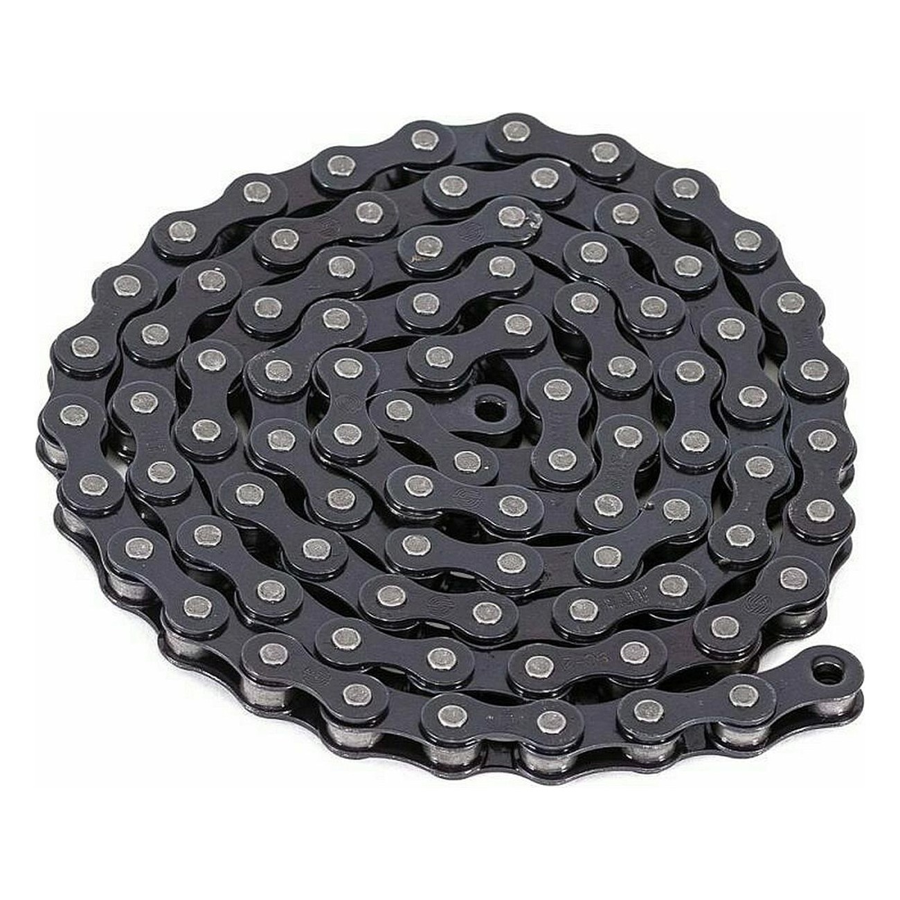 Heavy BMX Chain Z1 Black in Chrome Steel - Durable and Stylish - 1