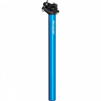 Reverse Comp Seatpost Ø27.2mm Blue Aluminum - Adjustable Offset, 350mm - 1