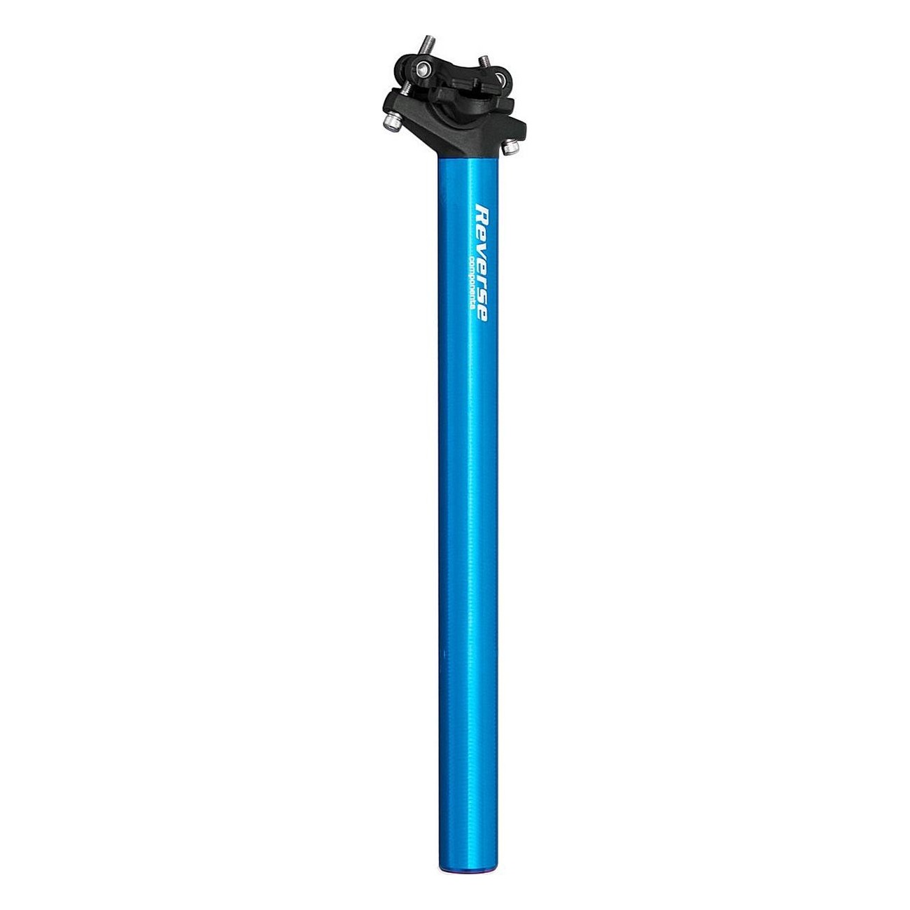 Reverse Comp Seatpost Ø27.2mm Blue Aluminum - Adjustable Offset, 350mm - 1