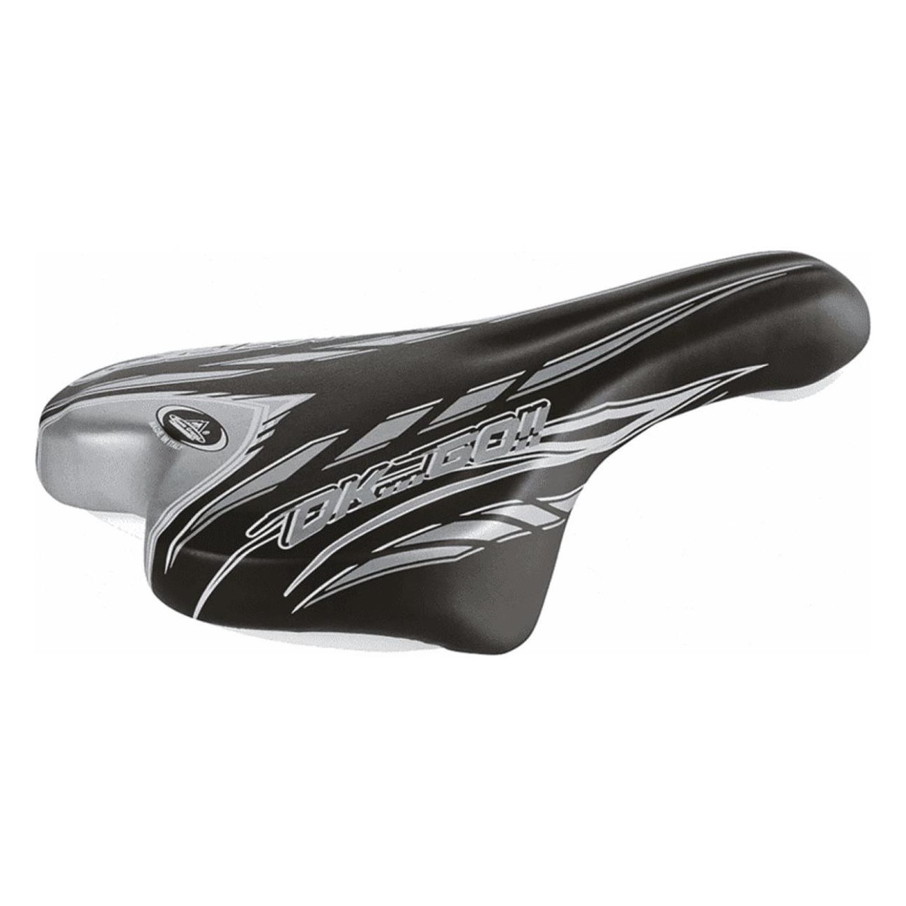 Selle de Vélo Enfant 20/24' Noir/Gris - 250x140 mm, 282g, Confort et Sécurité - 1