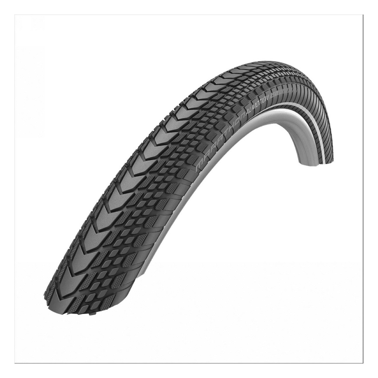 Copertone 28' 700x38 Schwalbe Marathon Almotion Tubeless Easy Nero Reflex per City Trekking - 1 - Copertoni - 4026495889728