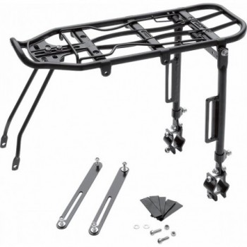 Adjustable Black Aluminum Rear Rack for 26/28 Inch Bikes MVTEK - 1