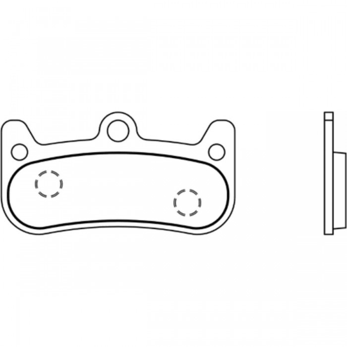 Pastillas de freno semi-metálicas para Cura 4 Piston - Par - 1