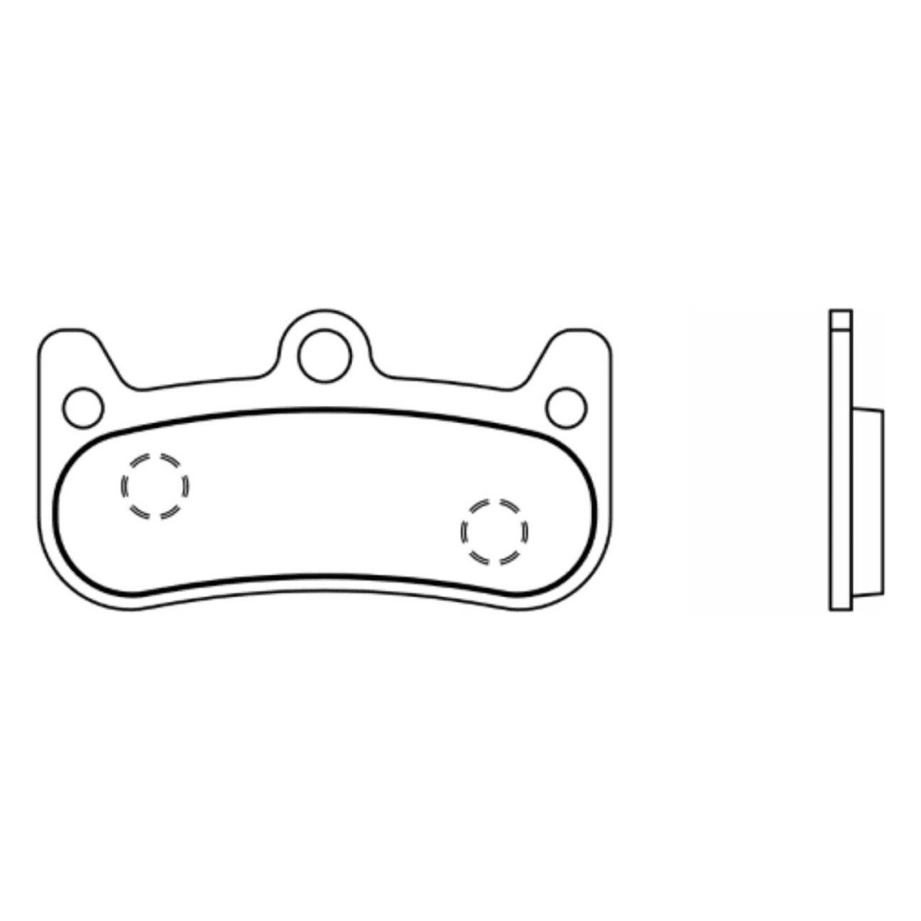 Semi-Metallic Brake Pads for Cura 4 Piston - Pair - 1