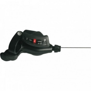 Left MTB Gear Shifter 3V Black - Compatible with Shimano and microSHIFT - 1