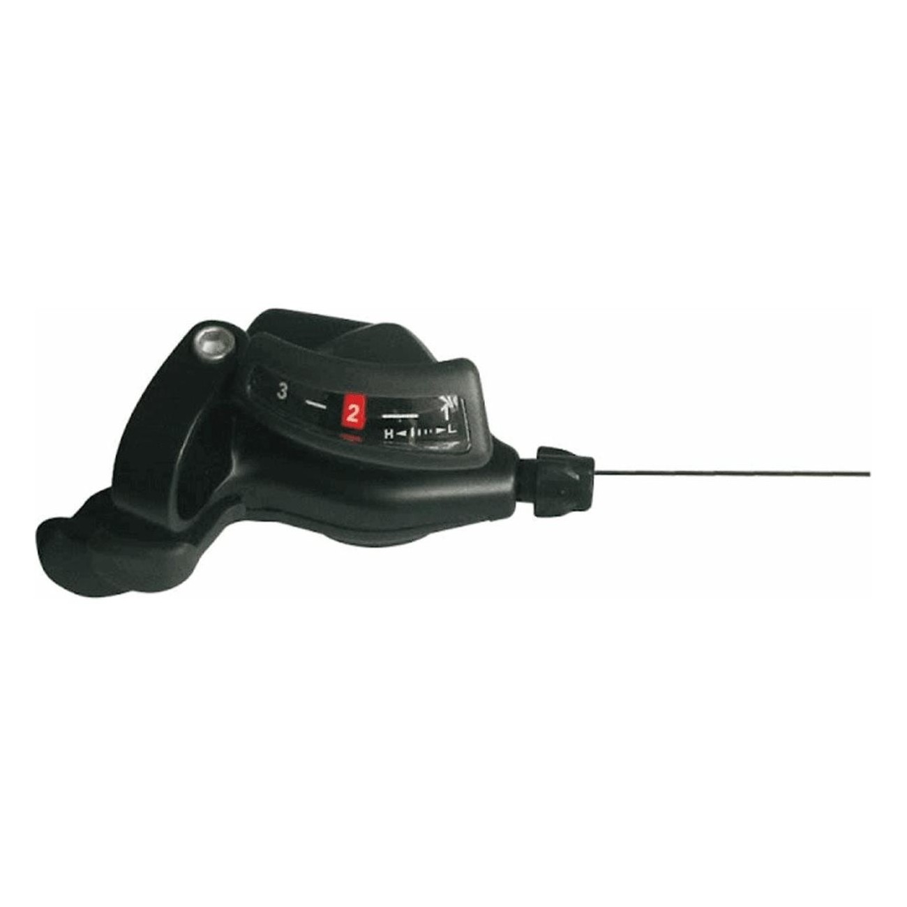 Left MTB Gear Shifter 3V Black - Compatible with Shimano and microSHIFT - 1