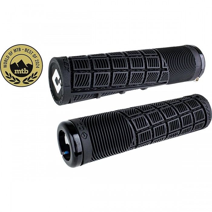 Odi Grips Reflex V2.1 Lock-On 135mm, Black with Black Clamps for BMX and MTB - 1