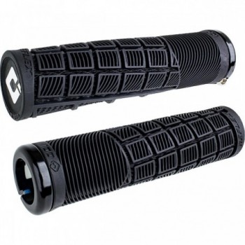 Impugnature Odi Grips Reflex V2.1 Lock-On 135mm, Nero con Morsetti Neri per BMX e MTB - 2 - Manopole - 0711484194948