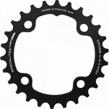 Single Chainring 10V 26 Teeth BCD 80mm Black Compatible with SRAM Cranks - 1