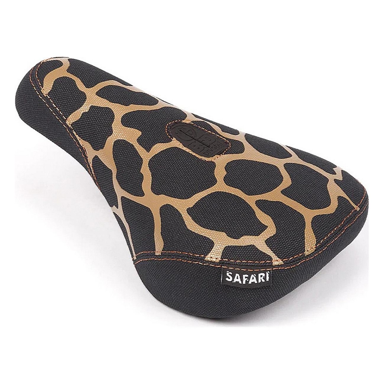 Safari Fat Pivotal Sattel Schwarz mit Giraffenmuster - Reed Stark Signature - 1