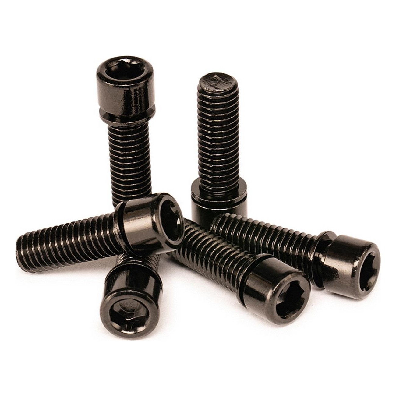 Set of Black Salt Solid Screws - 6 Pieces M8x25mm - 1