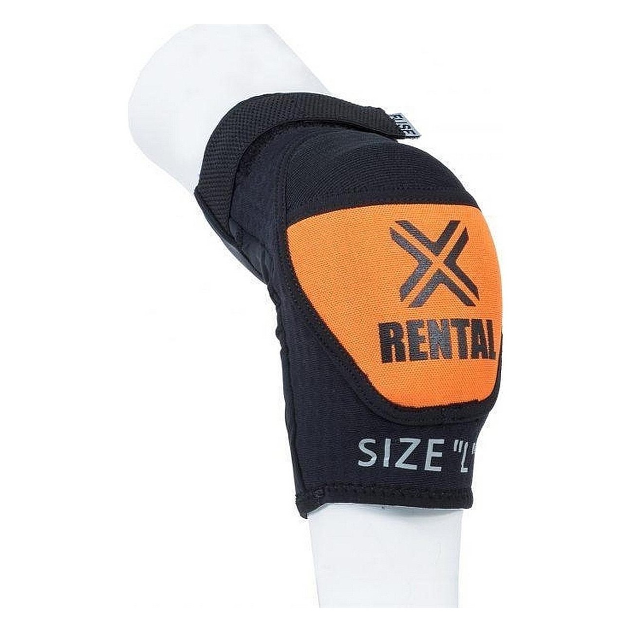 Fuse Alpha-Rental XXL Black-Orange Elbow Pad for Skate and Bike Parks - 1