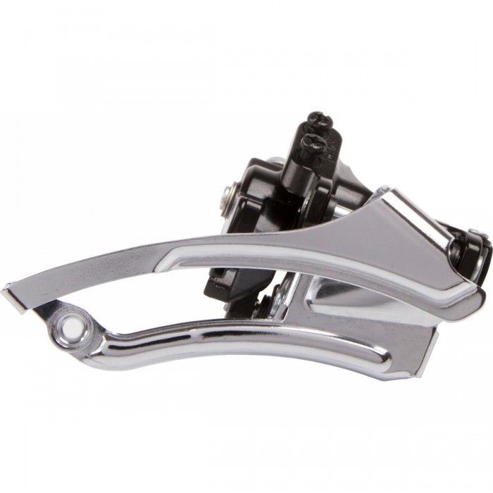 Ventura 10V Front Derailleur Dual Pull Top Swing 42-32-24T Silver/Black - 1