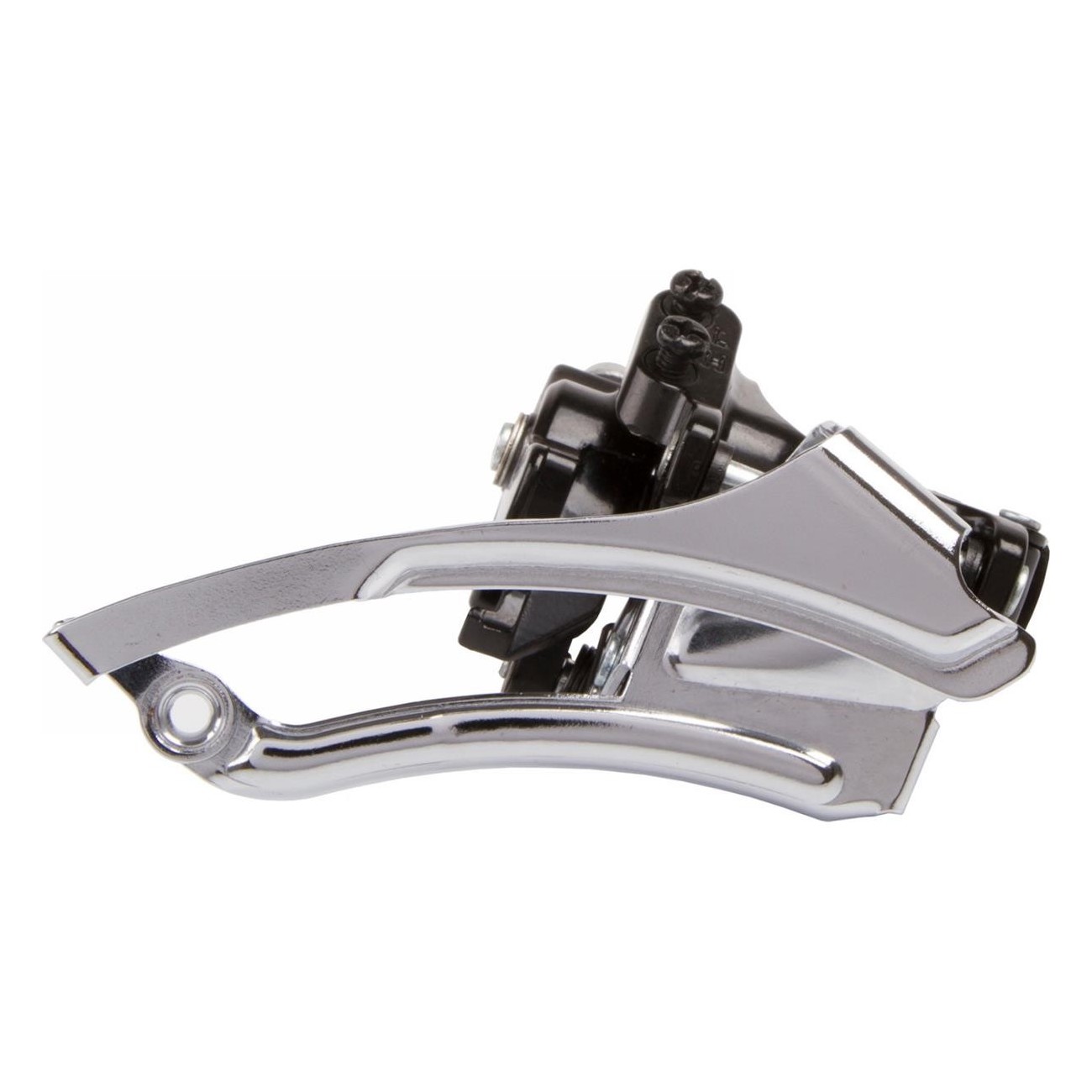 Ventura 10V Front Derailleur Dual Pull Top Swing 42-32-24T Silver/Black - 1