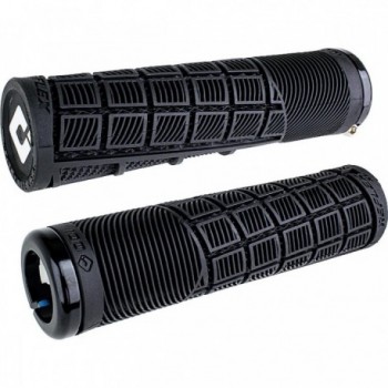 Odi Grips Reflex XL V2.1 Lock-On Nero con Morsetti Neri, Impugnature 135mm per BMX e MTB - 1 - Manopole - 0711484194955