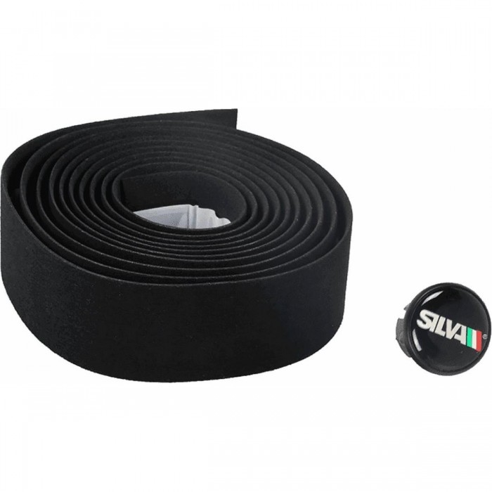 Black Polyurethane Handlebar Tape for Adults - Comfort and Durability - 1