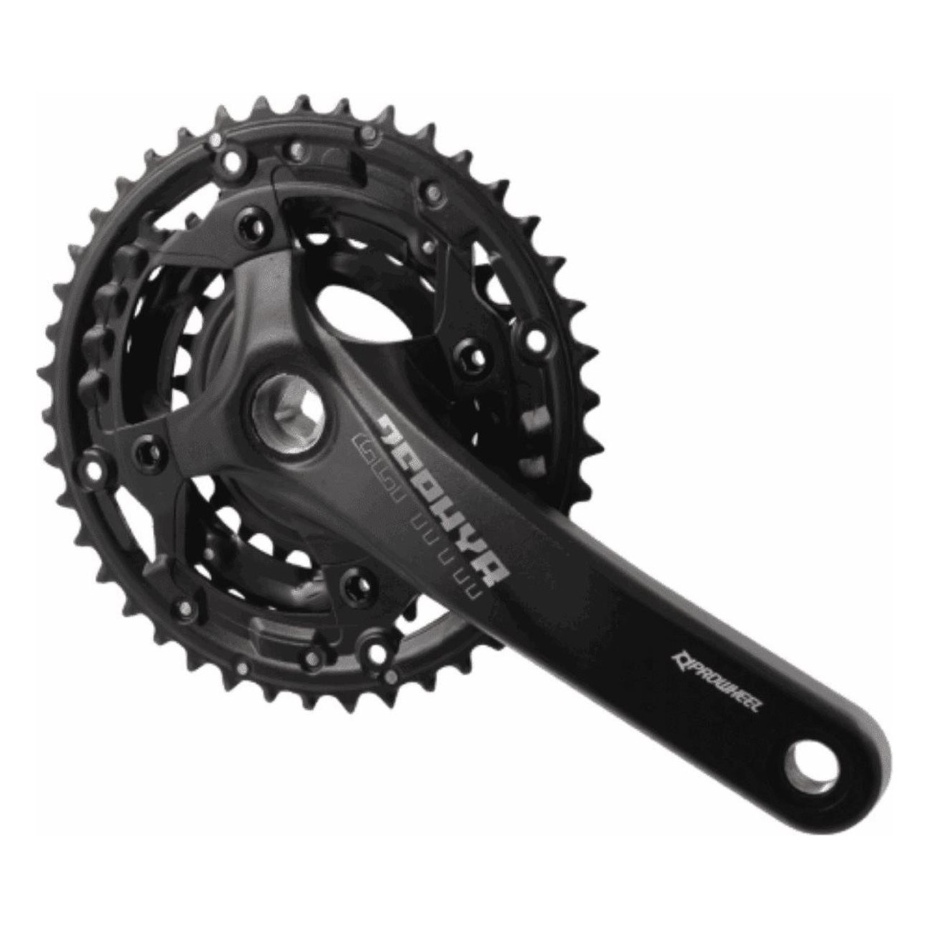 Manivelle VTT Zephyr 651 10v 42-32-24D 170mm Aluminium Noir - 1