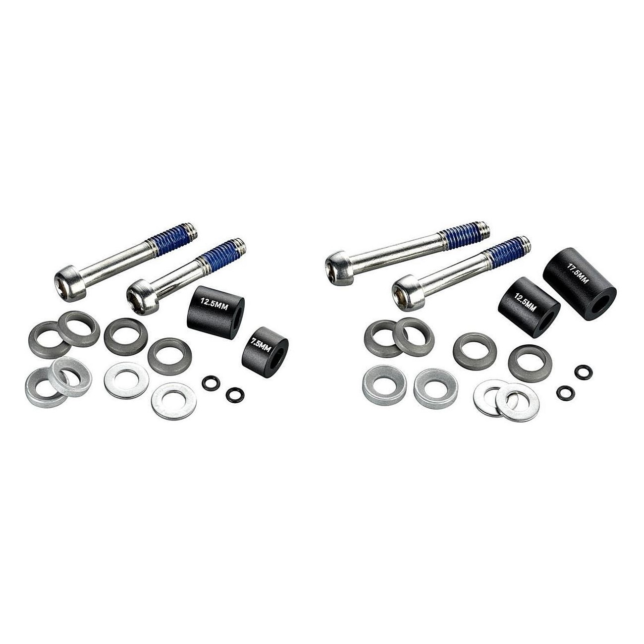 Set de spacers pour freins - Compatible avec rotor avant 180mm et arrière 160mm - 1