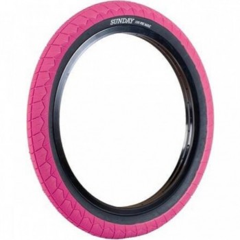 Neumático Current V2 20x2.40' Rosa con Banda Negra para BMX - 1